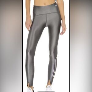 Nike Women's Speed Tight Fit Running Leggings  Grey Metallic